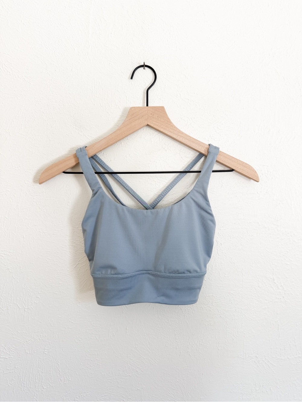 Lululemon Light Blue Energy Longline Sports Bra